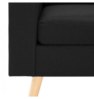 Krėslas, juodos spalvos, audinys - Foteliai, krėslai - 6