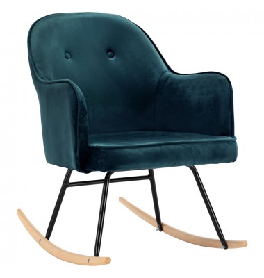  Supama kėdė, mėlynos spalvos, aksomas  - Supamos kėdės - 2