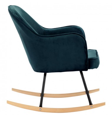  Supama kėdė, mėlynos spalvos, aksomas  - Supamos kėdės - 5