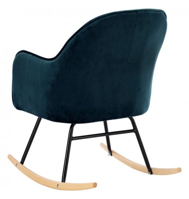  Supama kėdė, mėlynos spalvos, aksomas  - Supamos kėdės - 6