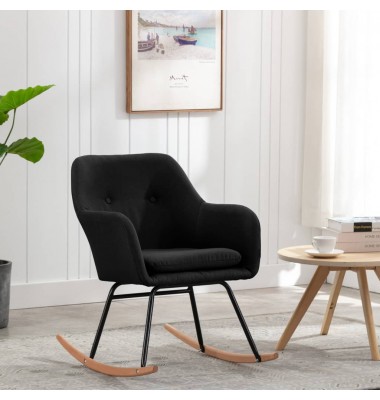  Supama kėdė, juodos spalvos, audinys - Supamos kėdės - 1