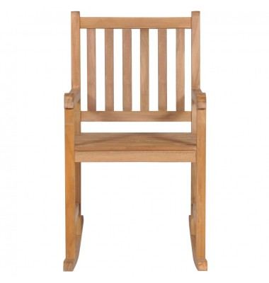  Supama kėdė su kremine pagalvėle, tikmedžio masyvas  - Supamos kėdės - 8