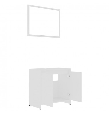  Vonios kambario baldų komplektas, baltos spalvos, MDP