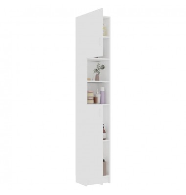 Vonios kambario spintelė, balta, 32x25,5x190cm, MDP - Vonios spintelės, veidrodžiai - 3