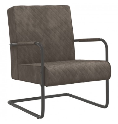  Gembinė kėdė, šviesiai pilkos spalvos, aksomas - Foteliai, krėslai - 1