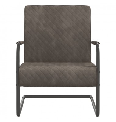  Gembinė kėdė, šviesiai pilkos spalvos, aksomas - Foteliai, krėslai - 2
