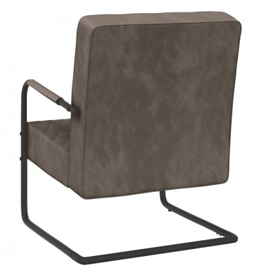 Gembinė kėdė, šviesiai pilkos spalvos, aksomas - Foteliai, krėslai - 4