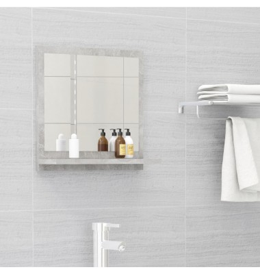  Vonios kambario veidrodis, betono pilkas, 40x10,5x37cm, MDP - Vonios spintelės, veidrodžiai - 1