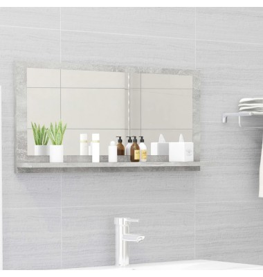 Vonios kambario veidrodis, betono pilkas, 80x10,5x37cm, MDP - Vonios spintelės, veidrodžiai - 1