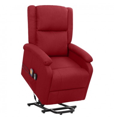  Atsistojantis atlošiamas masažinis krėslas, raudonas, audinys - Masažiniai krėslai - 1