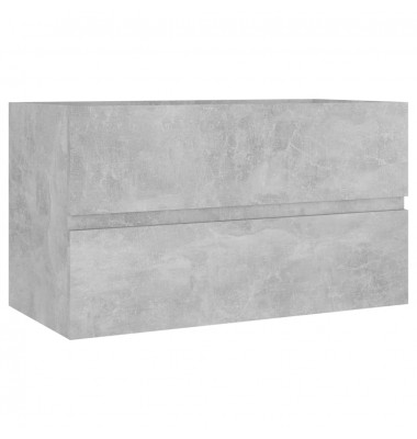 Spintelė praustuvui, betono pilkos spalvos, 80x38,5x45cm, MDP - Vonios spintelės, veidrodžiai - 2