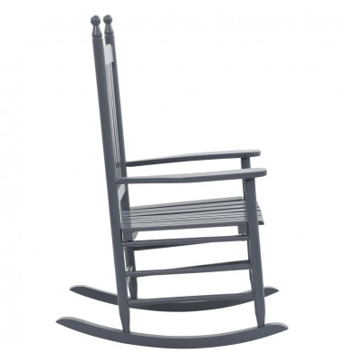  Supama kėdė su išlenkta sėdyne, pilka, tuopos mediena - Supamos kėdės - 3