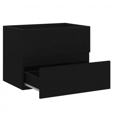  Vonios kambario baldų komplektas, 2 dalių, juodos spalvos, MDP - Vonios baldų komplektai - 11