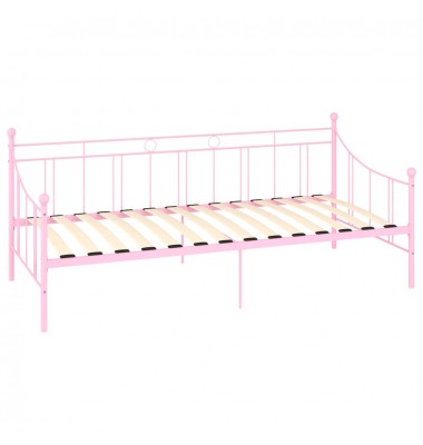 Lovos rėmas, rožinės spalvos, 90x200cm, metalas - Lovos - 3