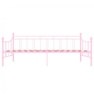 Lovos rėmas, rožinės spalvos, 90x200cm, metalas - Lovos - 4