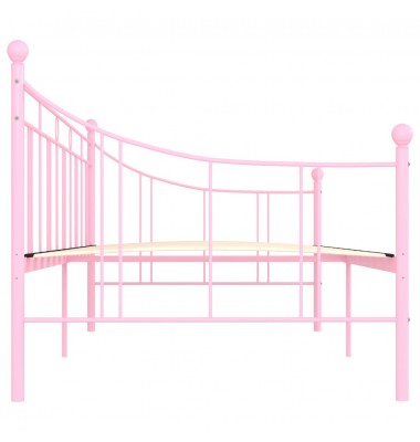 Lovos rėmas, rožinės spalvos, 90x200cm, metalas - Lovos - 5