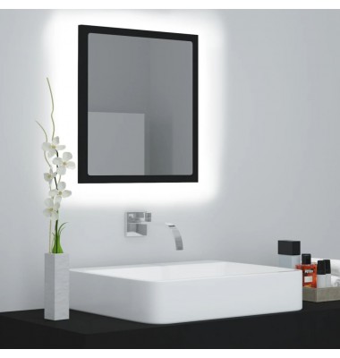  Vonios kambario veidrodis, juodos spalvos, 40x8,5x37cm, MDP - Vonios spintelės, veidrodžiai - 1