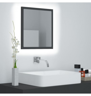  Vonios kambario veidrodis, pilkos spalvos, 40x8,5x37cm, MDP - Vonios spintelės, veidrodžiai - 1