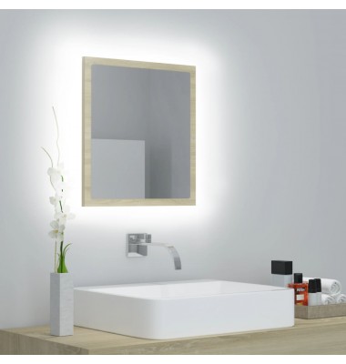  Vonios kambario veidrodis, ąžuolo spalvos, 40x8,5x37cm, MDP - Vonios spintelės, veidrodžiai - 1