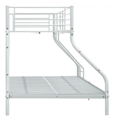 Dviaukštės lovos rėmas, baltas, 140x200cm/90x200cm, metalas - Dviaukštės lovos - 4