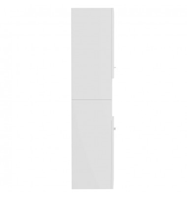 Vonios kambario spintelė, balta, 30x30x130cm, MDP, ypač blizgi - Vonios spintelės, veidrodžiai - 3