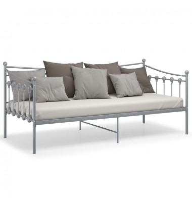 Sofos-lovos rėmas, pilkos spalvos, 90x200cm, metalas - Lovos - 1