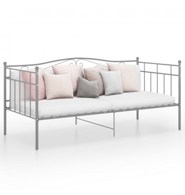  Sofos-lovos rėmas, pilkos spalvos, 90x200cm, metalas - Lovos - 1