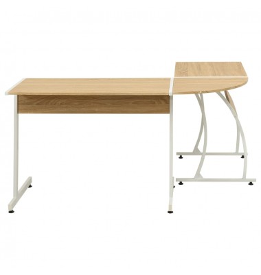 Kampinis rašomasis stalas, L formos, ąžuolas - Rašomieji stalai - 3