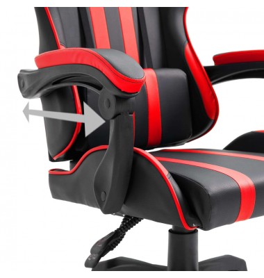  Žaidimų kėdė, raudona, dirbtinė oda - Žaidimų kėdės - 7