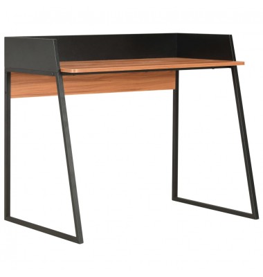  Rašomasis stalas, juodos ir rudos spalvos, 90x60x88cm - Rašomieji stalai - 1
