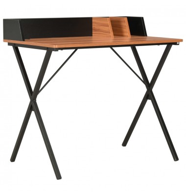  Rašomasis stalas, juodos ir rudos spalvos, 80x50x84cm - Rašomieji stalai - 1
