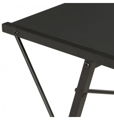  Rašomasis stalas su lentyna, juodos spalvos, 116x50x93cm - Rašomieji stalai - 6