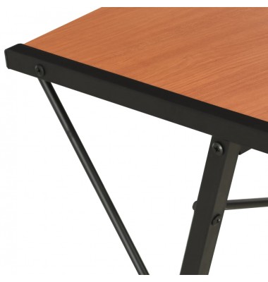  Rašomasis stalas su lentyna, juodas ir rudas, 116x50x93cm - Rašomieji stalai - 6