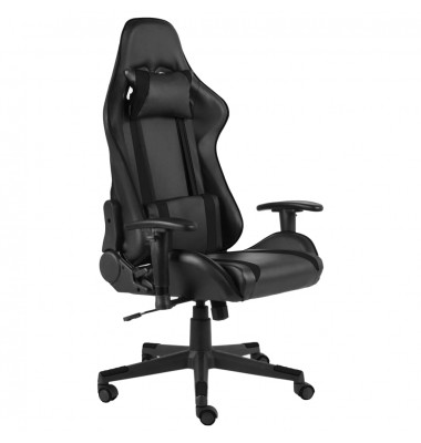  Pasukama žaidimų kėdė, juodos spalvos, PVC - Žaidimų kėdės - 1