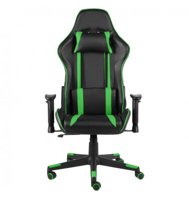  Pasukama žaidimų kėdė, žalios spalvos, PVC - Žaidimų kėdės - 2