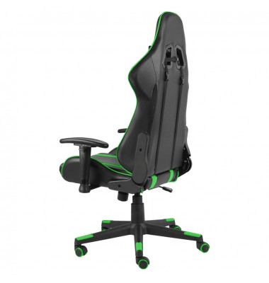  Pasukama žaidimų kėdė, žalios spalvos, PVC - Žaidimų kėdės - 4