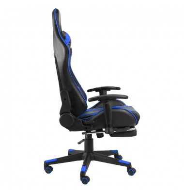  Pasukama žaidimų kėdė su pakoja, mėlynos spalvos, PVC - Žaidimų kėdės - 3
