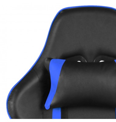  Pasukama žaidimų kėdė su pakoja, mėlynos spalvos, PVC - Žaidimų kėdės - 7