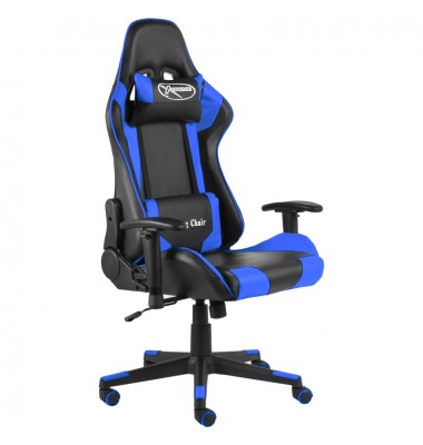  Pasukama žaidimų kėdė, mėlynos spalvos, PVC - Žaidimų kėdės - 1
