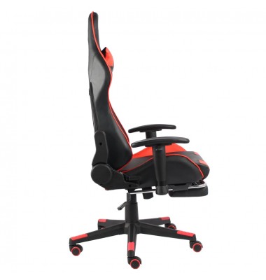  Pasukama žaidimų kėdė su pakoja, raudonos spalvos, PVC - Žaidimų kėdės - 3