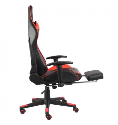  Pasukama žaidimų kėdė su pakoja, raudonos spalvos, PVC - Žaidimų kėdės - 5