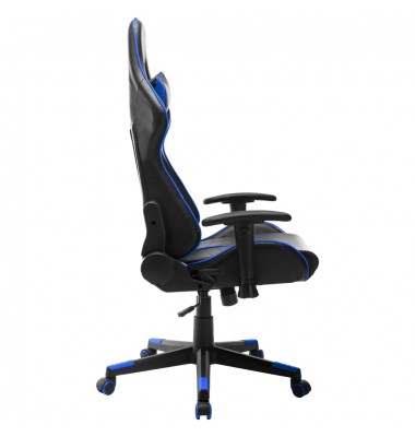  Žaidimų kėdė, juodos ir mėlynos spalvos, dirbtinė oda  - Žaidimų kėdės - 5