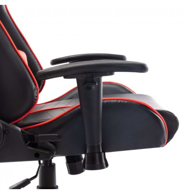  Žaidimų kėdė, juodos ir raudonos spalvos, dirbtinė oda  - Žaidimų kėdės - 7