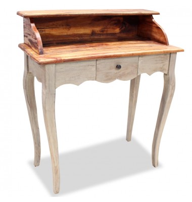  Rašomasis stalas, masyvi perdirbta mediena, 80x40x92cm - Rašomieji stalai - 1