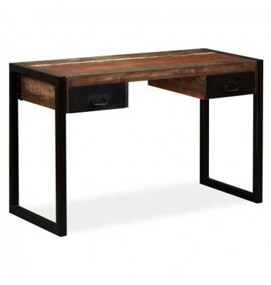  Stalas su 2 stalčiais, perdirbtos medienos masyvas, 120x50x76cm - Rašomieji stalai - 1
