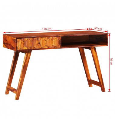  Rašomasis stalas, rausvosios dalbergijos mediena, 118x50x76cm - Rašomieji stalai - 7