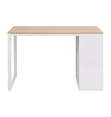  Rašomasis stalas, 120x60x75cm, balta ir ąžuolo spalva - Rašomieji stalai - 2