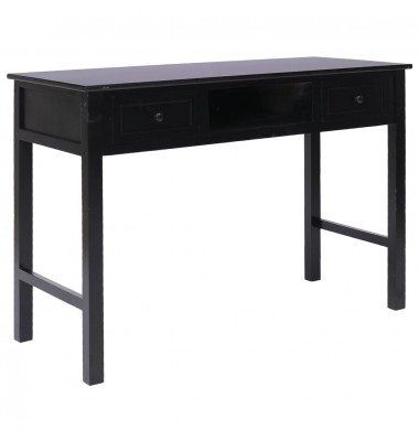  Rašomasis stalas, juodos spalvos, 110x45x76 cm, mediena - Rašomieji stalai - 1