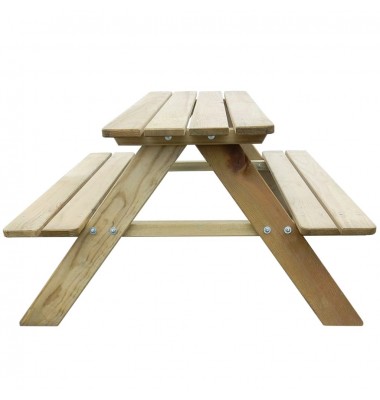  Vaikiškas iškylos stalas 89x89,6x50,8cm, pušies mediena - Lauko stalai, staliukai - 3