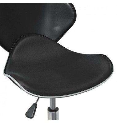  Pasukamos valgomojo kėdės, 2vnt., juodos spalvos, dirbtinė oda - Valgomojo Kėdės - 9